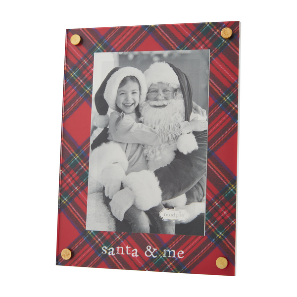 Tartan Santa And Me Frame