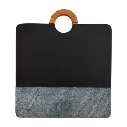 Square Black Wood/Marble Board