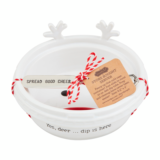 Reindeer Store Bought Dish Set