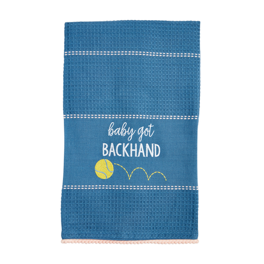 Baby Got Tennis Embroidery Towel