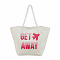 White Get Away Beach Tote