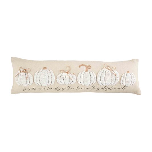 White Long Tufting Pillow