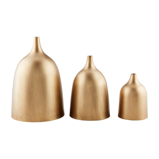 Nesting Metal Vase Set