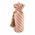 Orange Stripe Thanksgiving Wine Bag