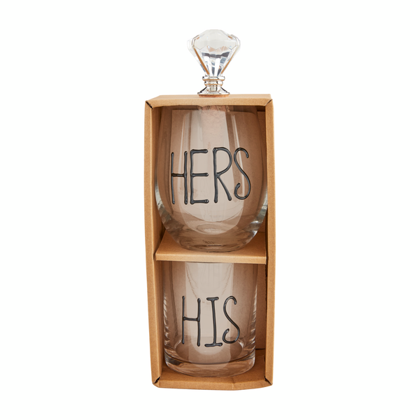 His And Hers Glass Set